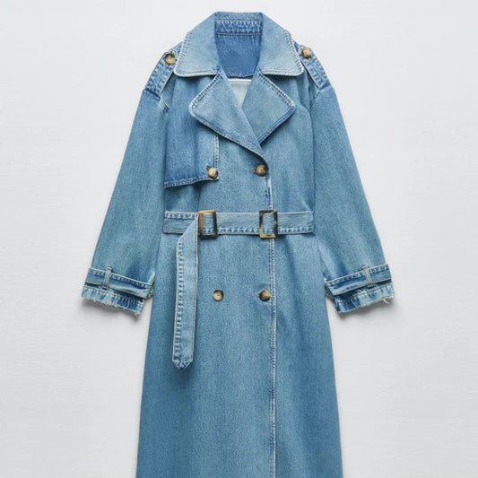 Trench long pour femme mode et élégant à la pointe des tendances